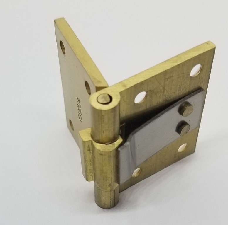 Heavy Solid Brass English Butler Tray Hinge Square Ends tray table leaf antique