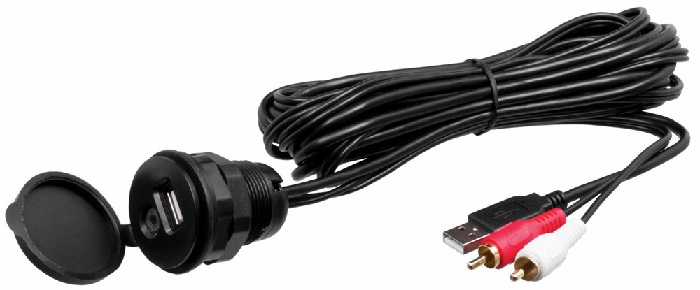 Enrock USBAUX2RC Universal USB 3.5MM Auxiliary Interface Mount Cable