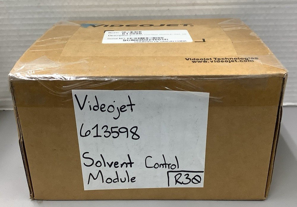 Videojet 613598 Solvent Control Module Assembly for 1580 & 1880 Printers (R30)