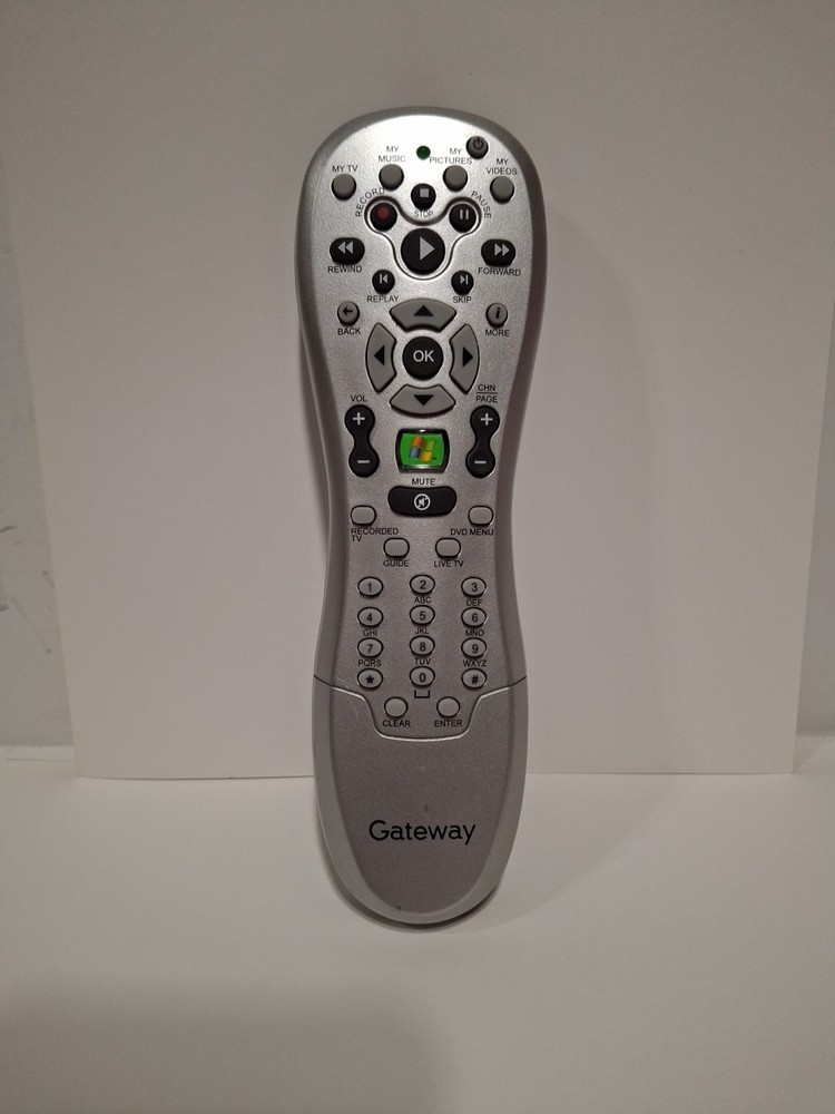 Microsoft Gateway RC6 ir Windows Media Center Remote Control Silver