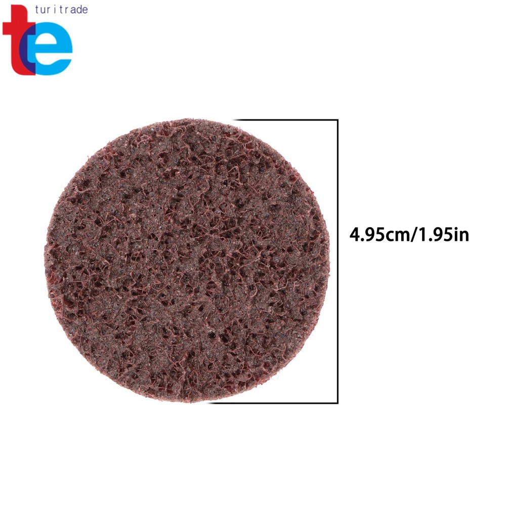 25 Pcs Quick Change Surface Conditioning Disc 2 Inch Red (Medium) Prep Pad