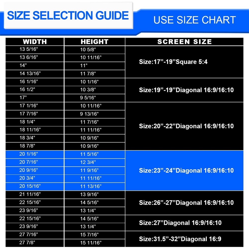 Computer Privacy Screen Filter 24" Hanging Privacy Screen Protector Compatibl...