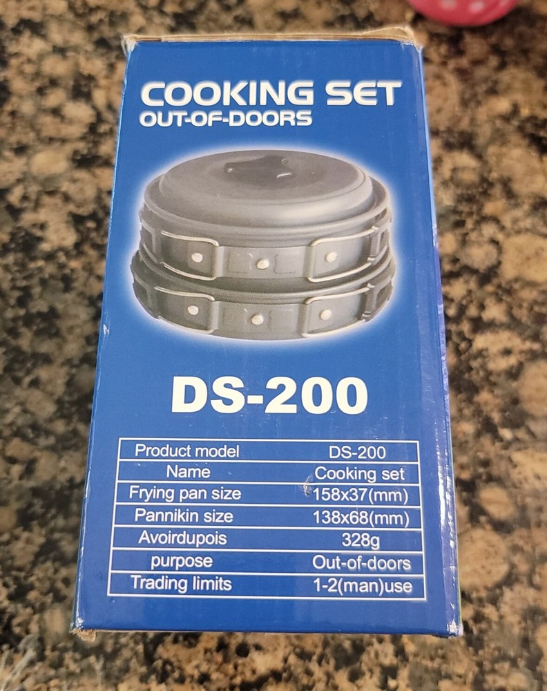 COOKING SET OUTDOORS, DS-200 6 Piece Set, Backpacking Camping