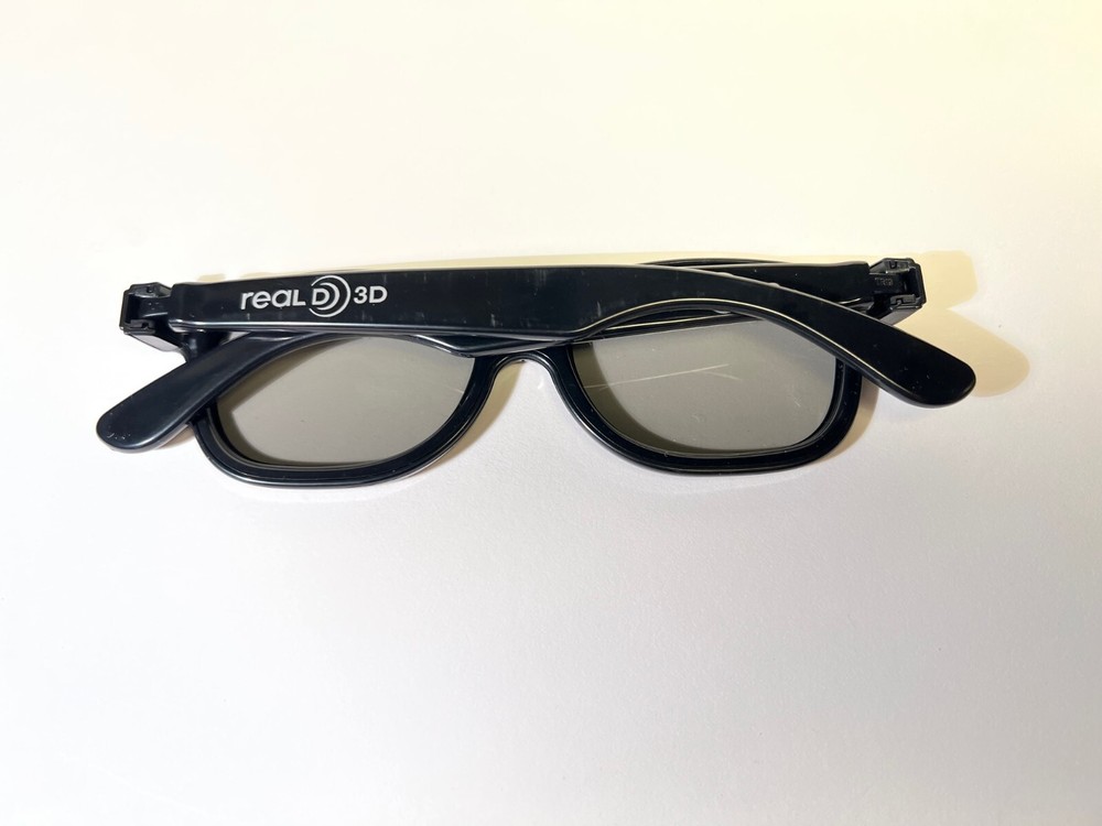 Stereoscopic 3D Glasses - Black - Real D - with Package - Passive