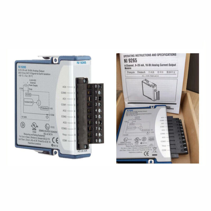 NEW Ni 9265 synchronous update analog output module 779334-01