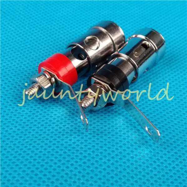 2PC  Spring Load Speaker Banana Amp Terminal Binding Post
