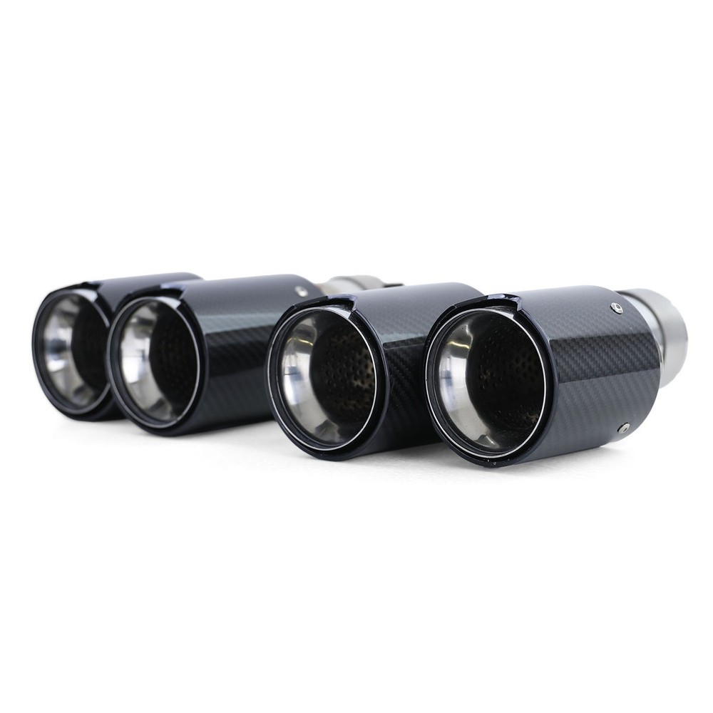 2x Carbon M Performance Exhaust Muffler Tips/ Tailpipes UNIVERSAL