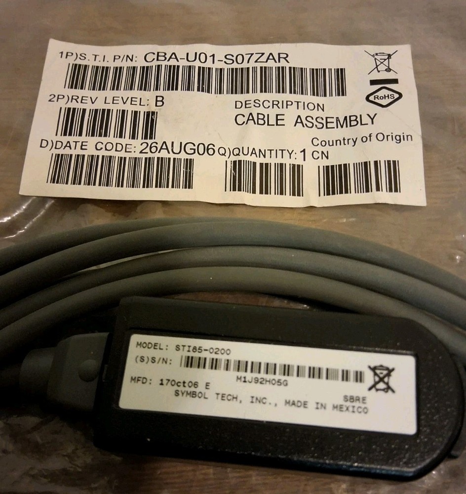 Symbol Tech Inc STI85-0200 Cable Assembly Replacement Part