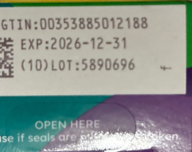 3 - OneTouch Verio 30 Test Strips Exp 2026