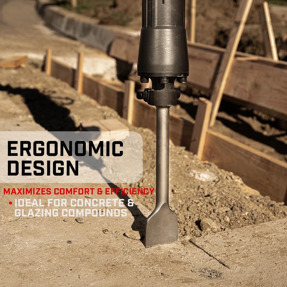 XtremepowerUS Wide Tile Chisel Bit for Demolition Medium to Large, Silver