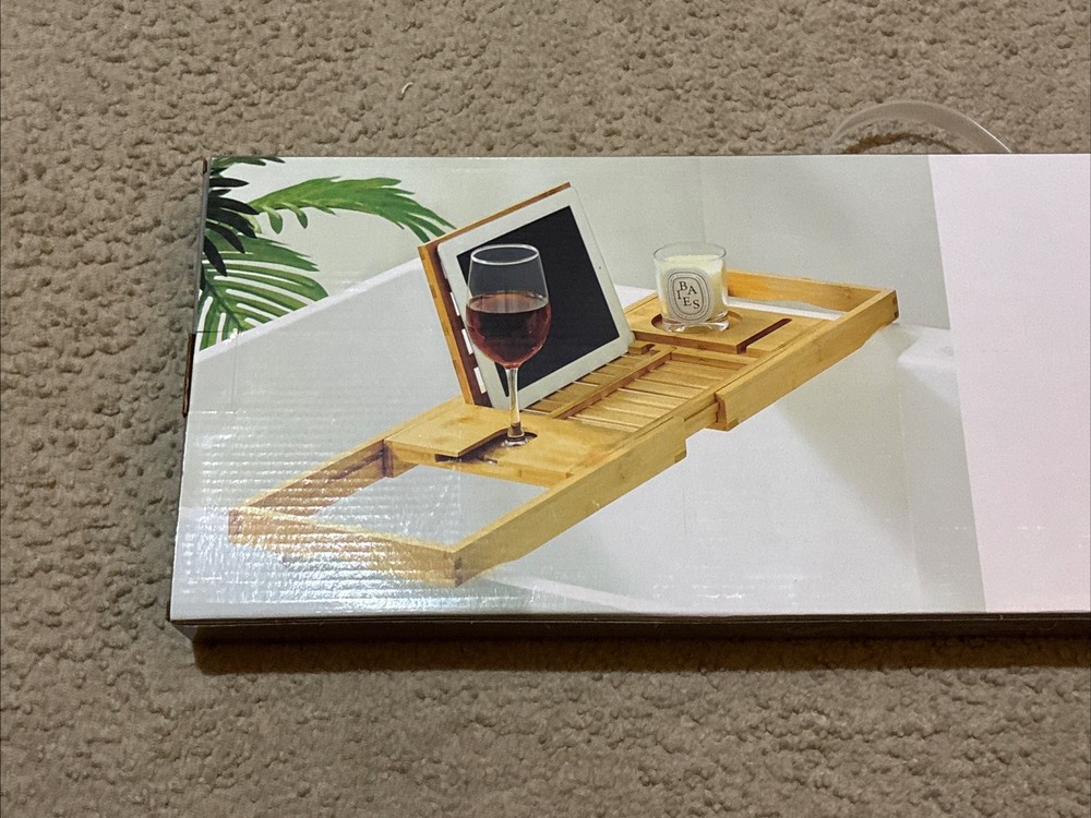 Bath Caddy. “Cleanbath” Bamboo Bath Caddy. Brand New! Unopened Box! Never Used!