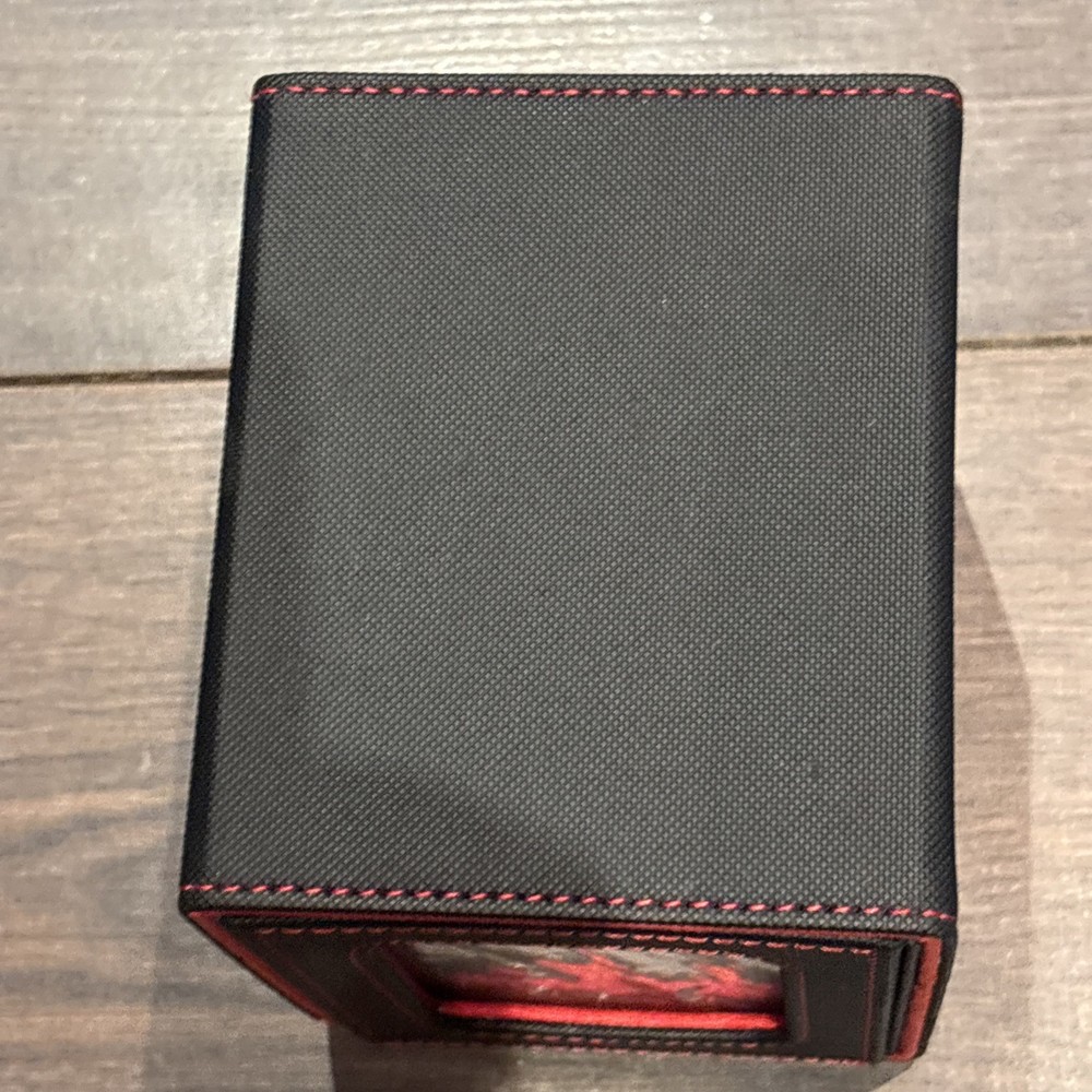 Mage Tech Card Deck Box for Commander Deck, Black/Red) NEW