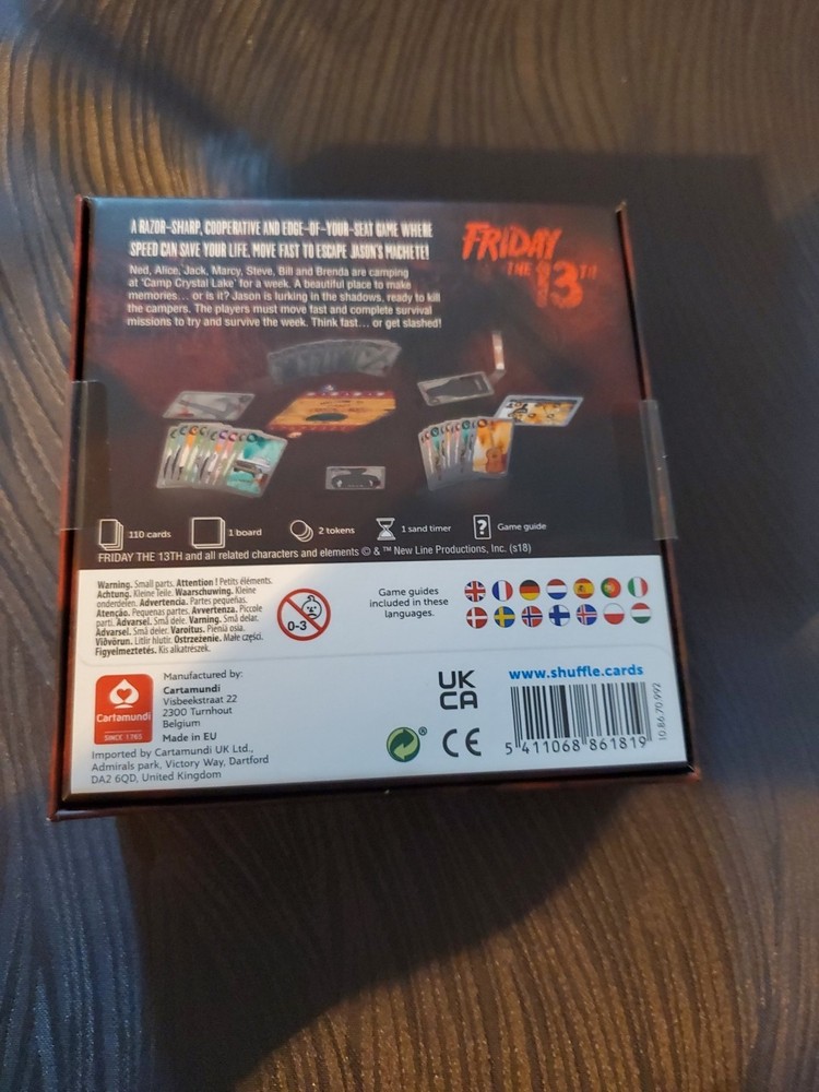 Friday The 13th Card Game