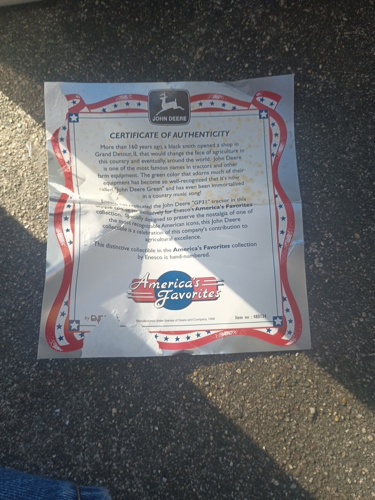 John Deere Tractor Ceramic Cookie Jar 98 Collectible Read
