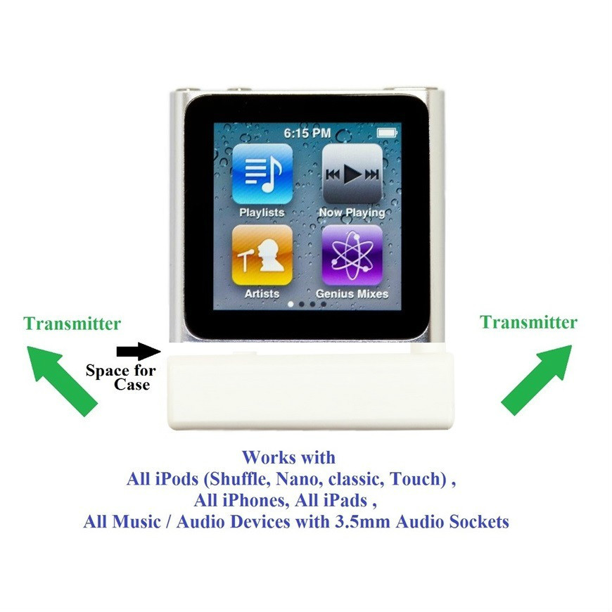 KOKKIA iSPLITTER (white): iAdapter MULTISTREAM Tiny Bluetooth Stereo Transmitter
