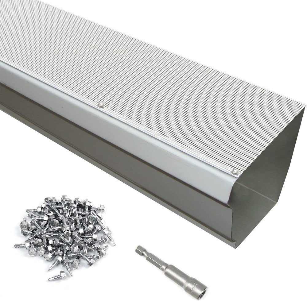 35 Pack Stainless Steel Micro Mesh Gutter Guard for 4", 5", 6" White