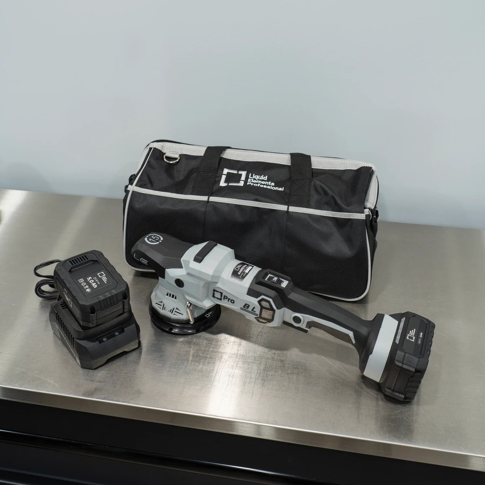 Liquid Elements A4500 Pro Cordless DA Polisher Kit | 5" | 2 Batteries