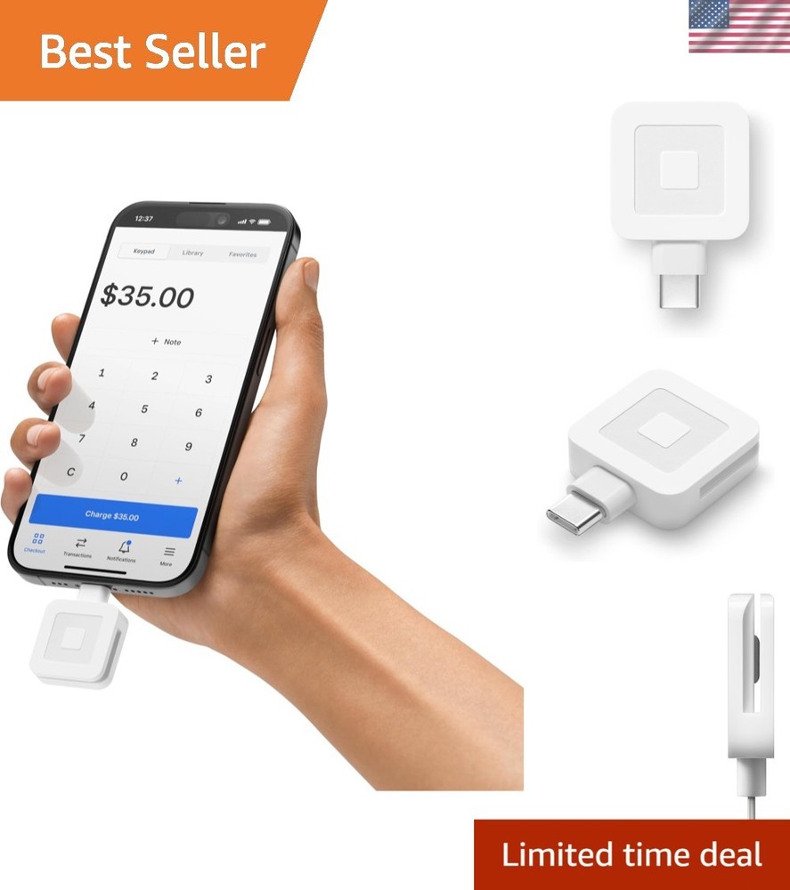 Magstripe Card Reader USB C Magnetic Stripe Reader for POS Devices