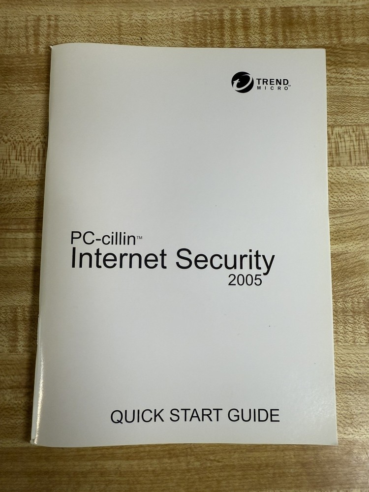 Trend Micro PC-cillin Internet Security 14 Software 2005 Disc Quick Start Guide