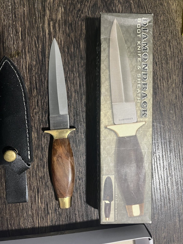 Diamondback Boot Knife And Sheath