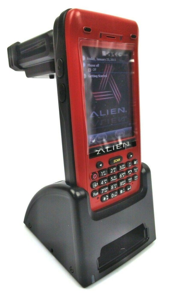 Alien ALH-9010 Mobile Computer RFID Handheld Reader with Cradle & Scan Handle