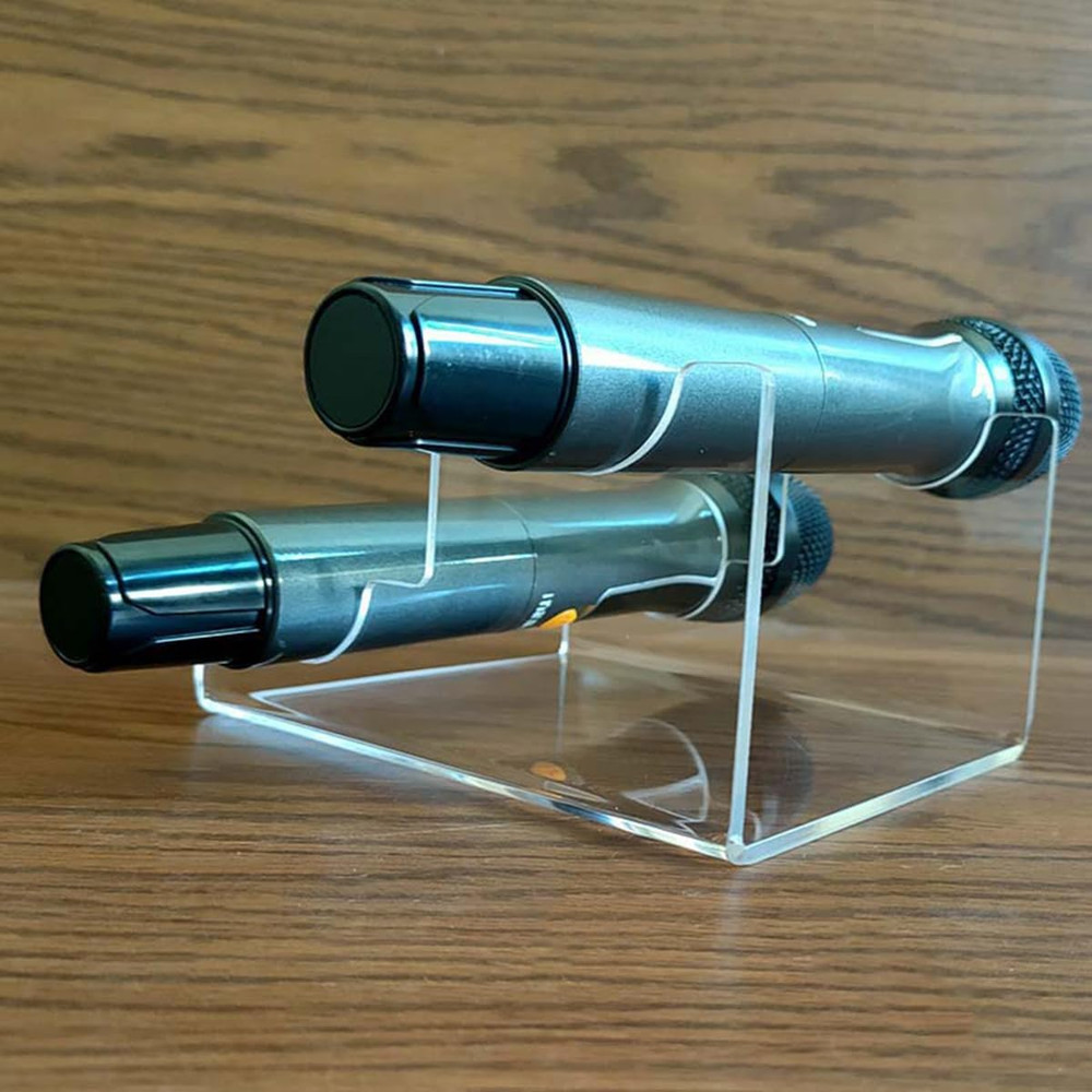 Microphone Stand Transparent Acrylic Microphone Base Microphone Display Stand