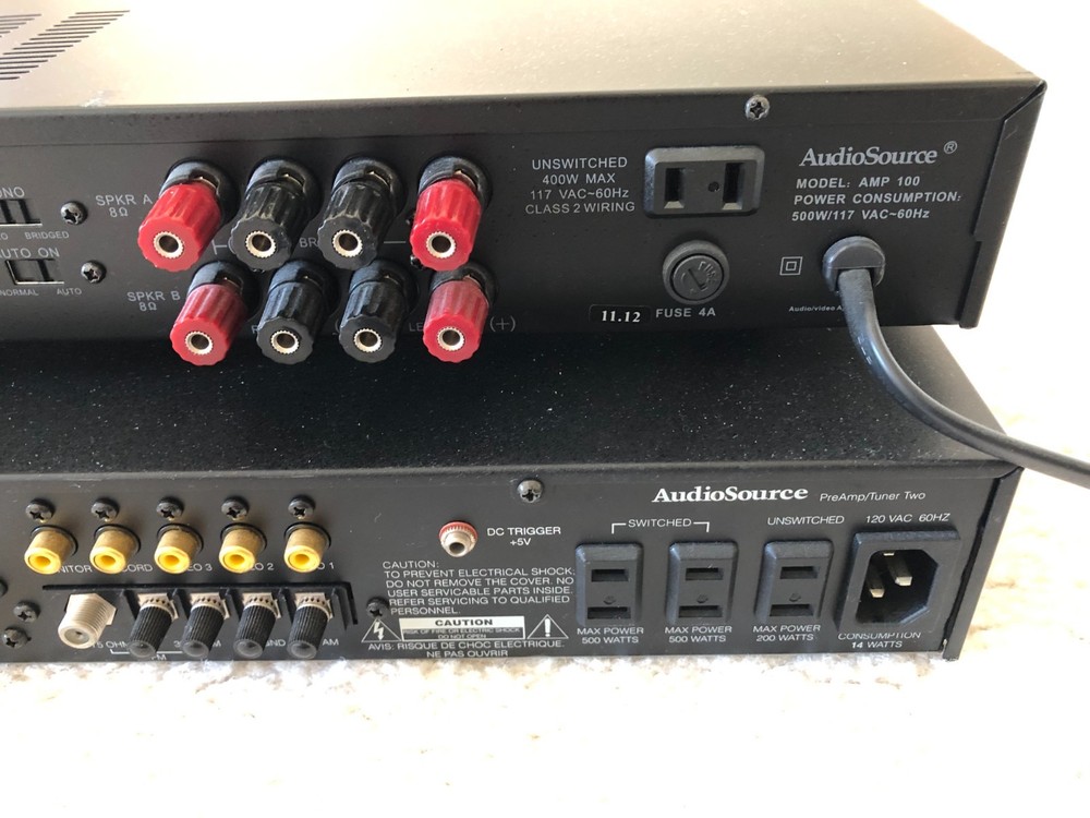 AudioSource PreAmp/Tuner Two & Amp 100 Stereo Power Amplifier