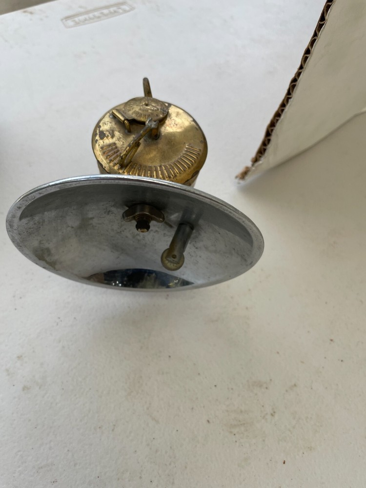 Antique Small Brass Miner Lamp