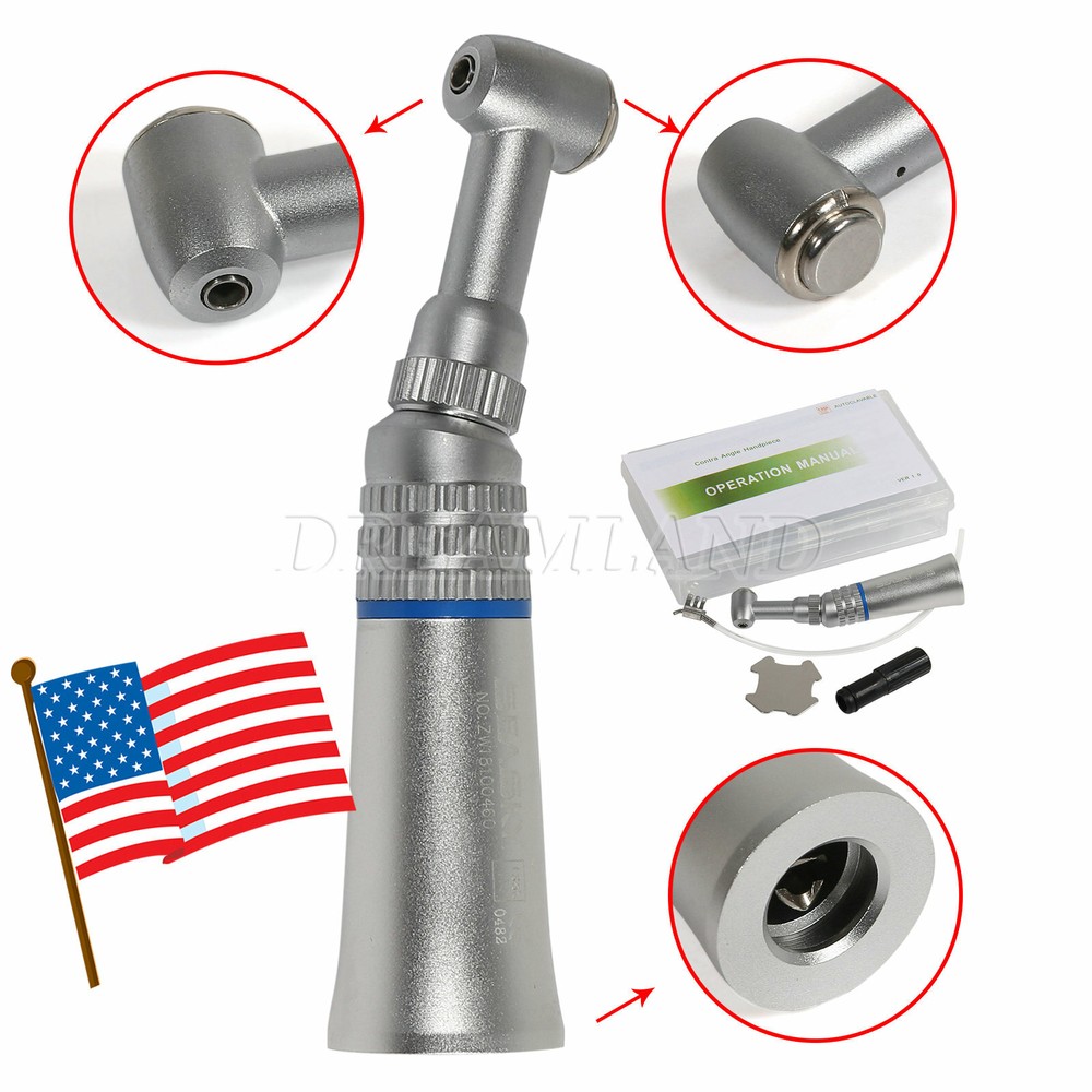 SKYSEA Dental 1:1 Slow Low Speed Handpiece Contra Angle Push Button E-Type