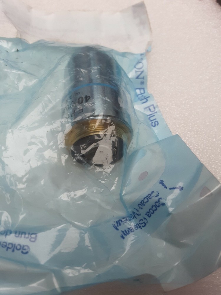 E Plan 40x /0.65 Microscope Objective Lens (Spring) Plan40 by AmScope