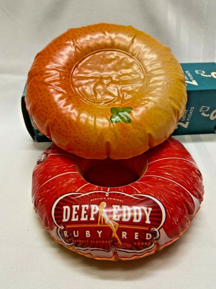 Deep Eddy Ruby Red Grapefruit Vodka Drink Beverage Pool Floats Cocktail Barware