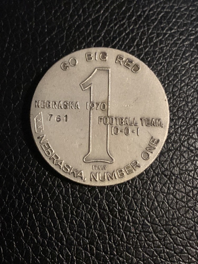 Rare Nebraska Cornhuskers 1970 Constantine Affer Medal Different Numbers