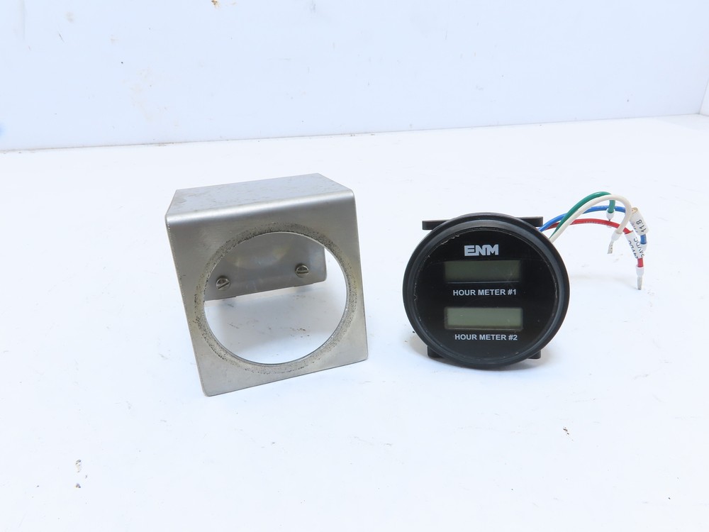 ENMCO Electronic LCD Double Hour Meter 8-28VDC