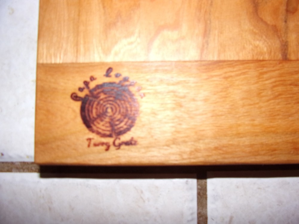 DECORATIVE CHARCUTERIE CUTTING BOARD SOLID CHERRY WEDDING CHRISTMAS HANDMADE