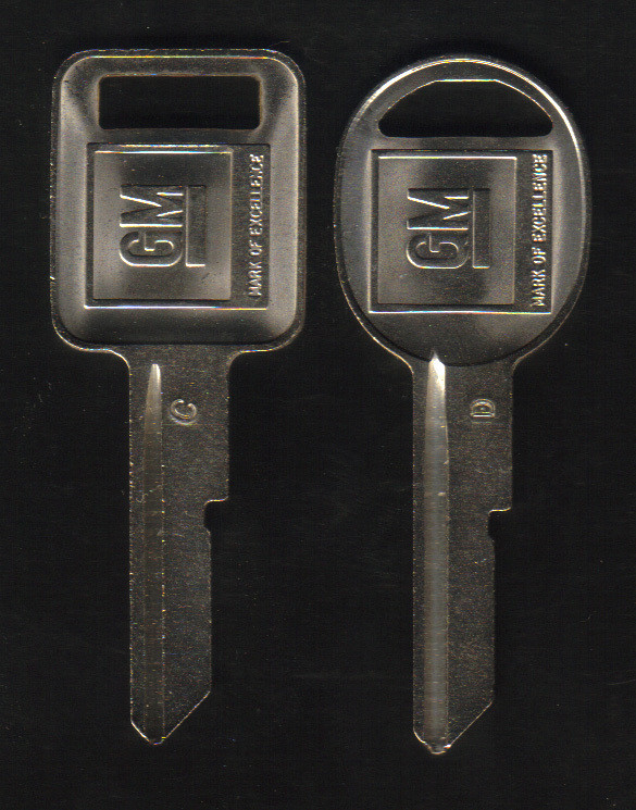 PONTIAC OEM C D Key Blanks