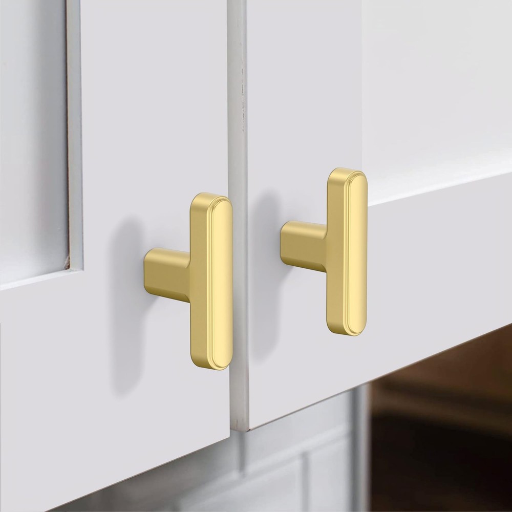 10 Pack Kitchen Cabinet Knobs Brushed Gold Dresser Knobs Drawer Knobs Kitchen...