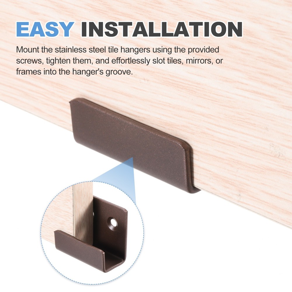 10pcs tile hooks, for black bronze, 10mm (3/8")