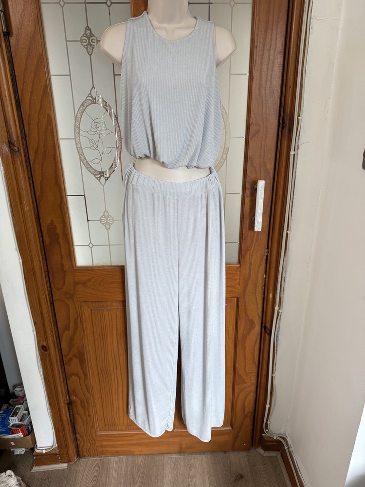 Silver 2 Piece Co - Ord  Set  - One Size - BNWT