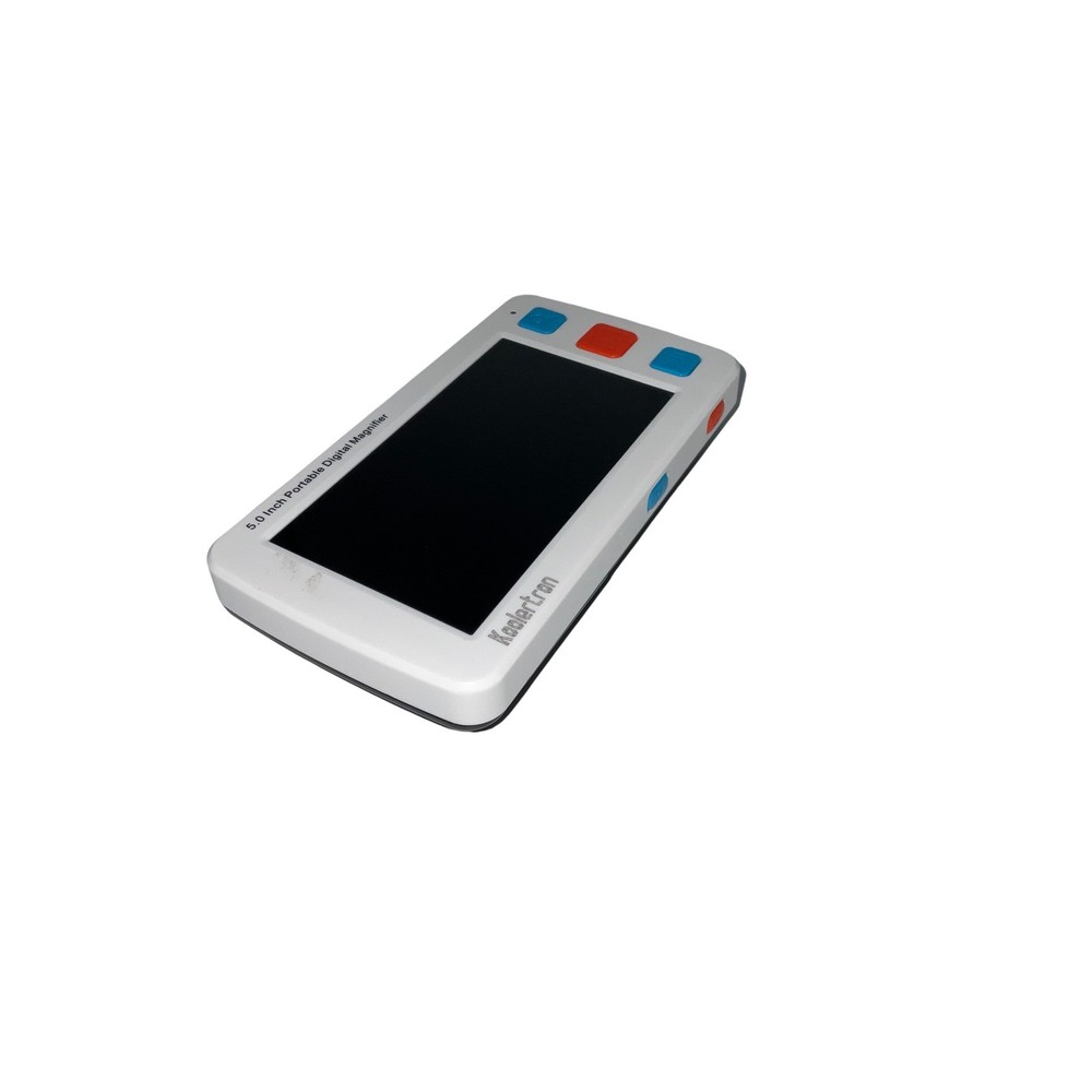 Koolertron Portable Digital Magnifier 5.0" Screen White/Black Plastic