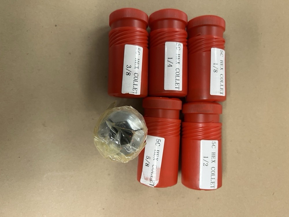5C Hex Collet Set, 1/8”-3/4”, 6 PCs/Set