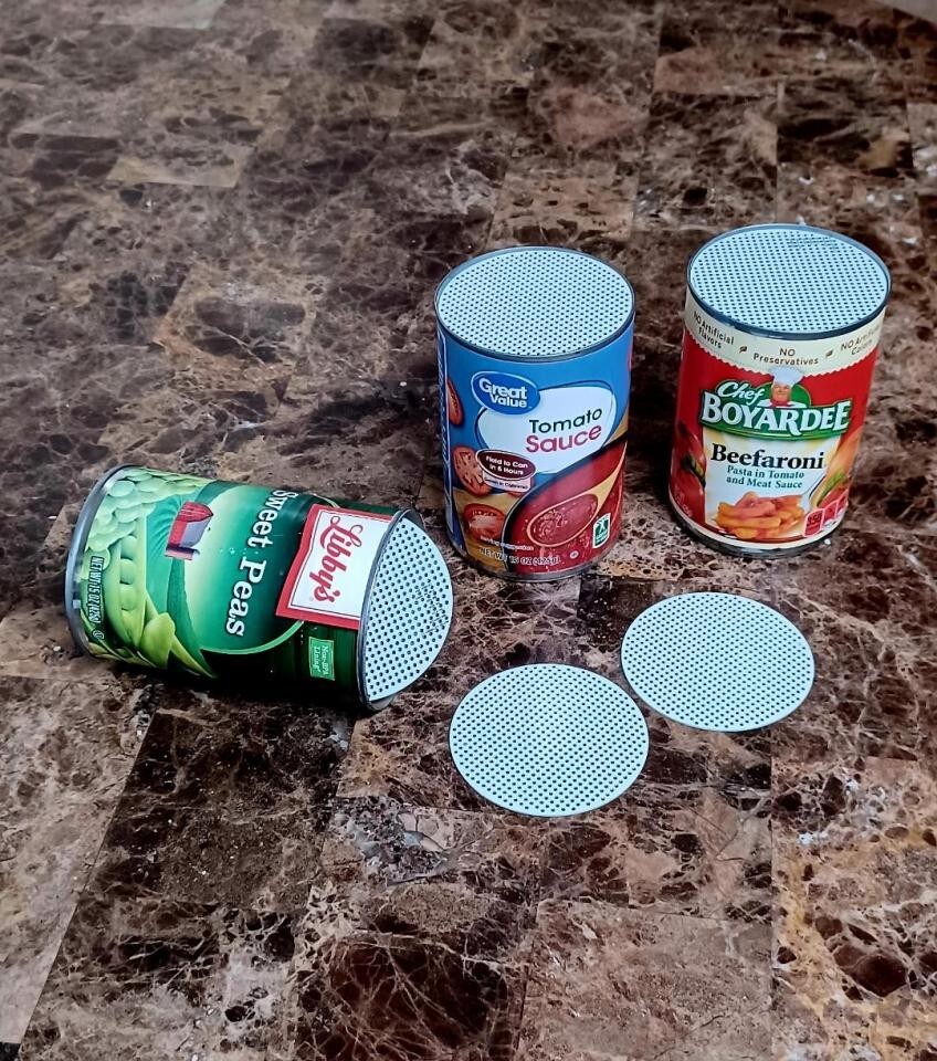 4 Vegetable Can Round Prototyping PCB w/593 Holes