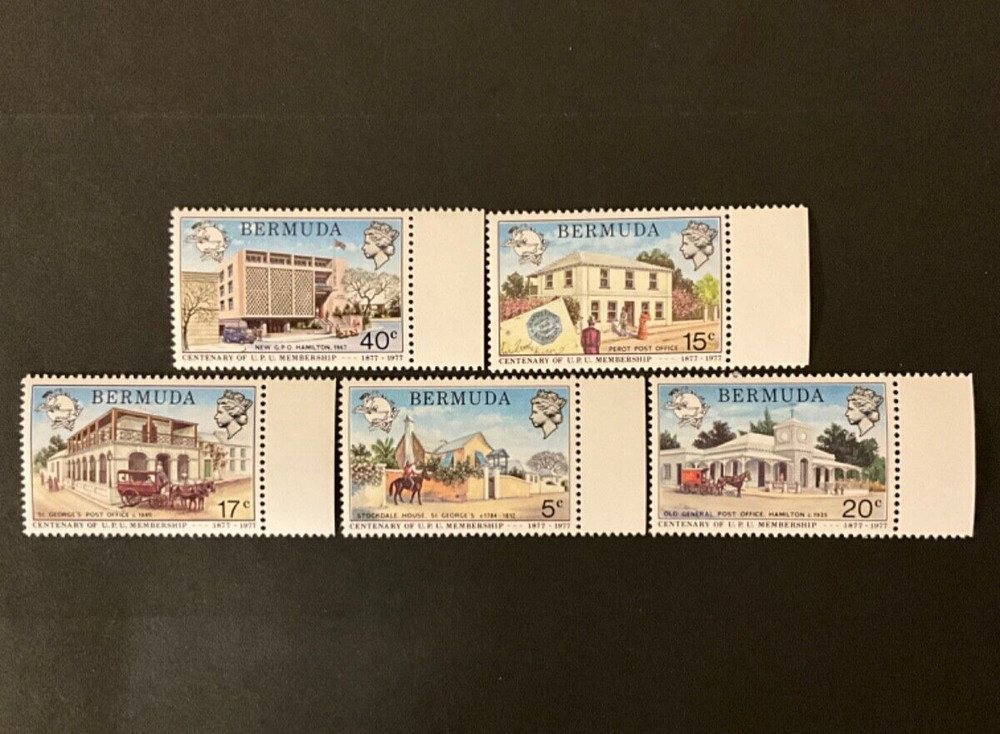 Stamps Bermuda #350-4 never hinged
