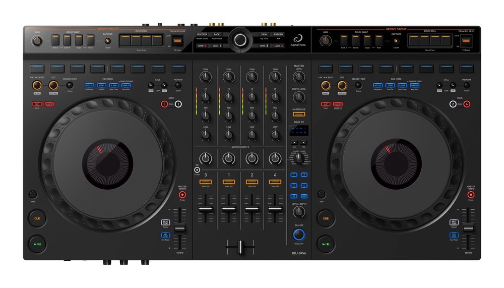 AlphaTheta DDJ-GRV6 4 Channel Performance DJ controller