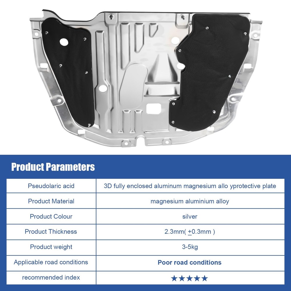 Engine Splash Shield Guard Compatible with Honda Civic 2016—2021, Engine Case...