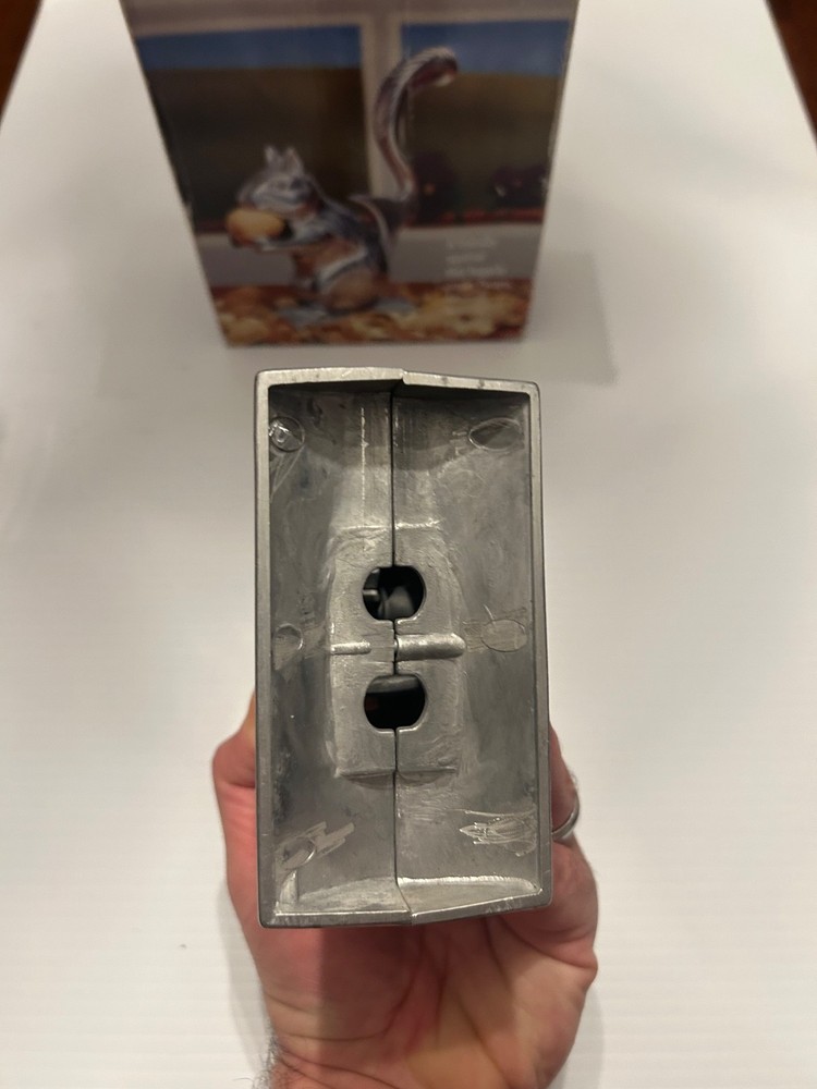 Nutty Squirrel Heavy Duty Cast Aluminum Nutcracker Cracks Pecans Almonds Walnuts