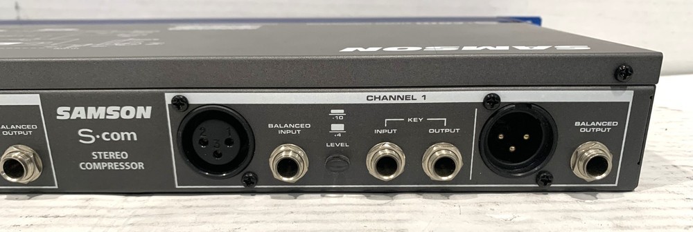 Samson S-Com Stereo Compressor/Enhancer 2 Channels Lot of 2 Tested