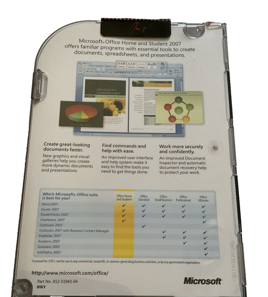 Microsoft Office Home and Student 2007 with Product Key