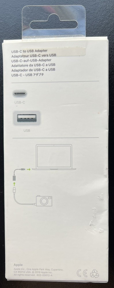 Apple MJ1M2AM/A USB-C to USB Adapter
