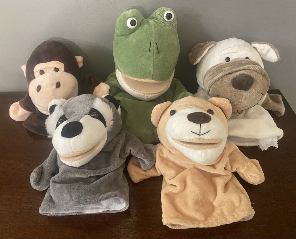 Five Plush Animal Hand Puppets Better Line