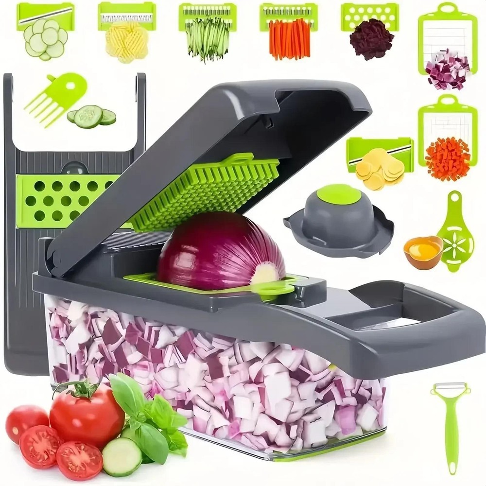 14-in-1 Multifunctional Vegetable Chopper & Slicer for Kitchen & Cooking